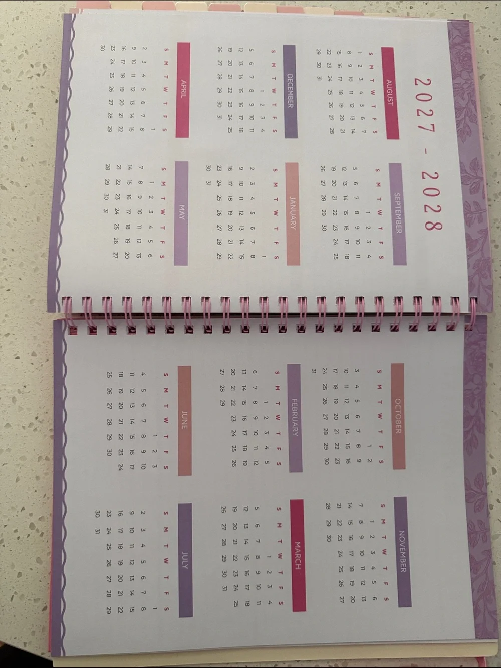 Penbrook Floral Teacher Planner - Pink Floral